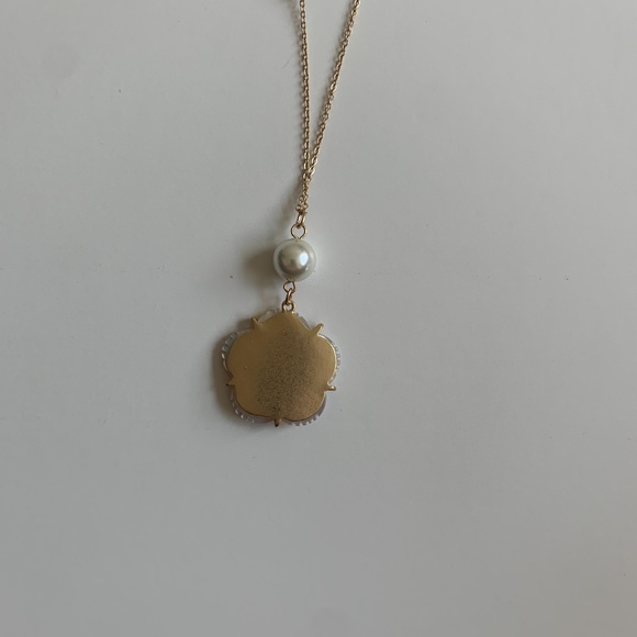 NWT Loft Outlet Gold Floral Statement Necklace - Picture 3 of 6